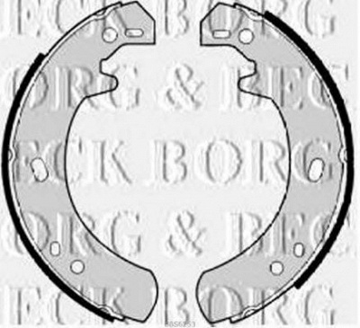 BORG & BECK bbs6253 -  Комплект тормозных колодок, стояночная тормозная система